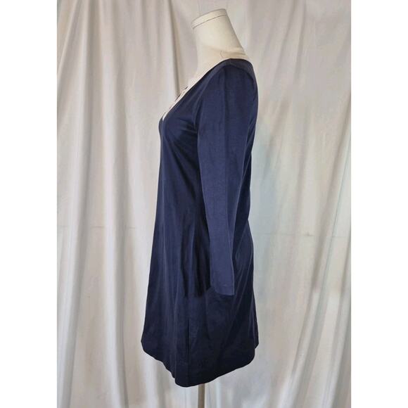 Lilly Pulitzer Womens Navy 100% Pima Cotton Marlina Dress XS - Picture 4 of 7